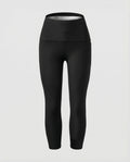 Women high-cut capri leggings with support waistband-Fashion Glam
