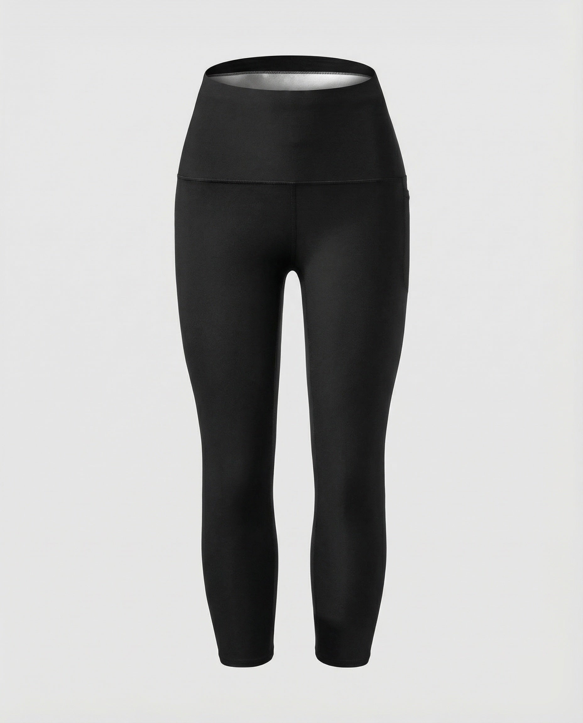 Women high-cut capri leggings with support waistband-Fashion Glam