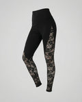 Women High-Waist Leggings with Lace Inserts-Fashion Glam