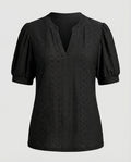 Women Light Lace Embroidery Blend Blouse Top-Fashion Glam