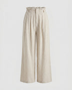 Women Lightweight Striped Culotte Pants-Fashion Glam