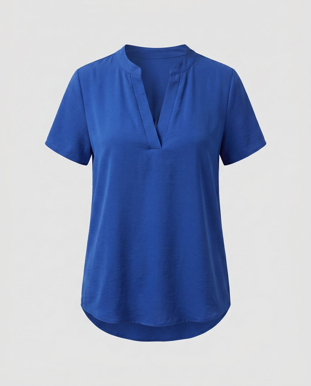 Women loose blouse top with V-neck and short sleeves Fashion Glam-Fashion Glam
