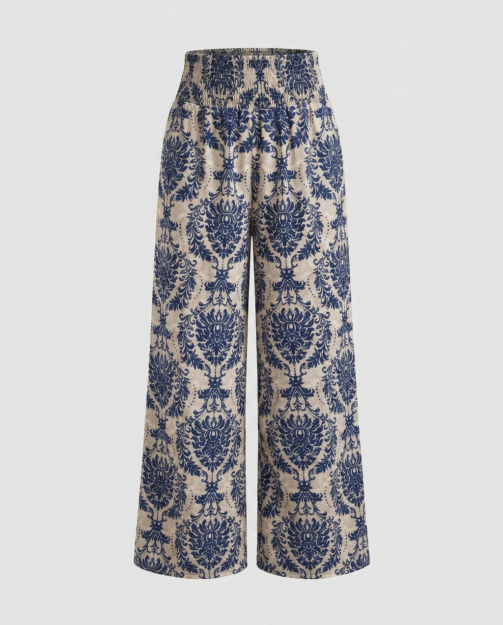 Women Loose Palazzo Pants in Elegant Ethno Design Fashion Glam-Fashion Glam