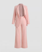 Women Modern Urban Blazer-Pants Ensemble-Fashion Glam
