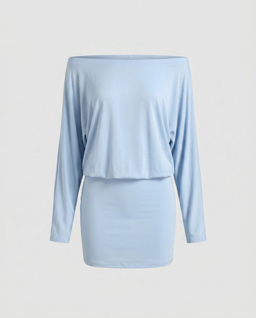 Women Off-Shoulder Dress with Voluminous Sleeves-Fashion Glam