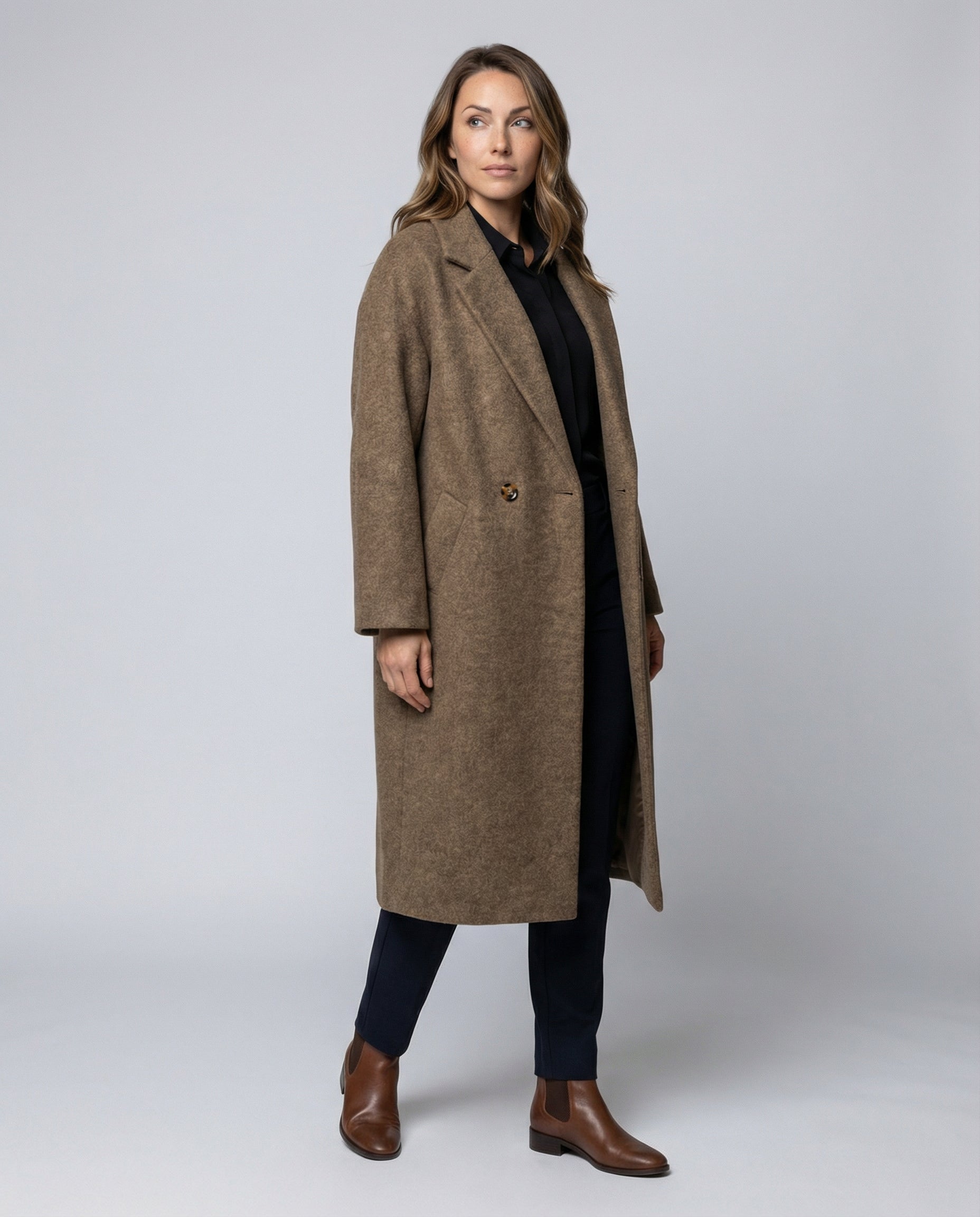 Women Oversized Wool Coat-Fashion Glam