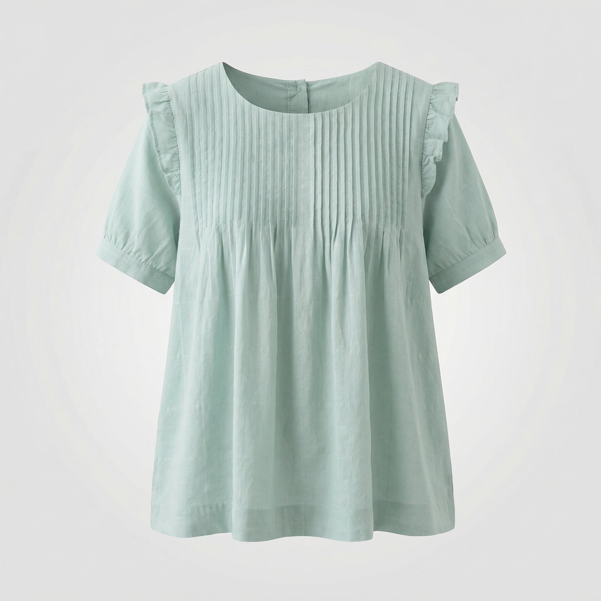 Women Piped Ruffle Blouse Tunic-Fashion Glam