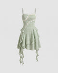 Women playful A-line dress with ruffles and sophisticated details-Fashion Glam