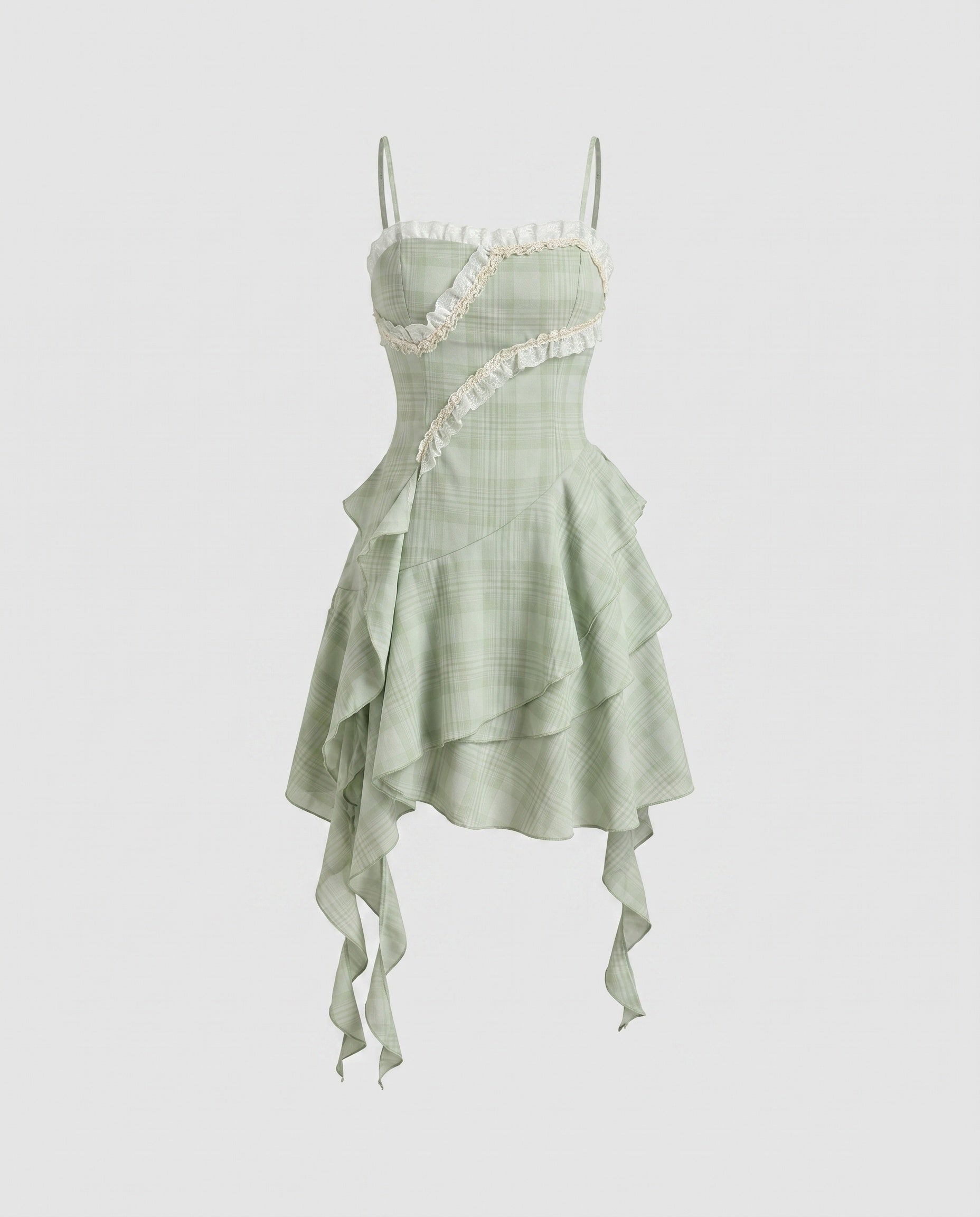 Women playful A-line dress with ruffles and sophisticated details-Fashion Glam