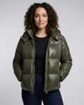 Women Puffy Jacket Hood-Fashion Glam