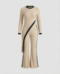 Women Ribbed Jumpsuit Flared Pants-Fashion Glam