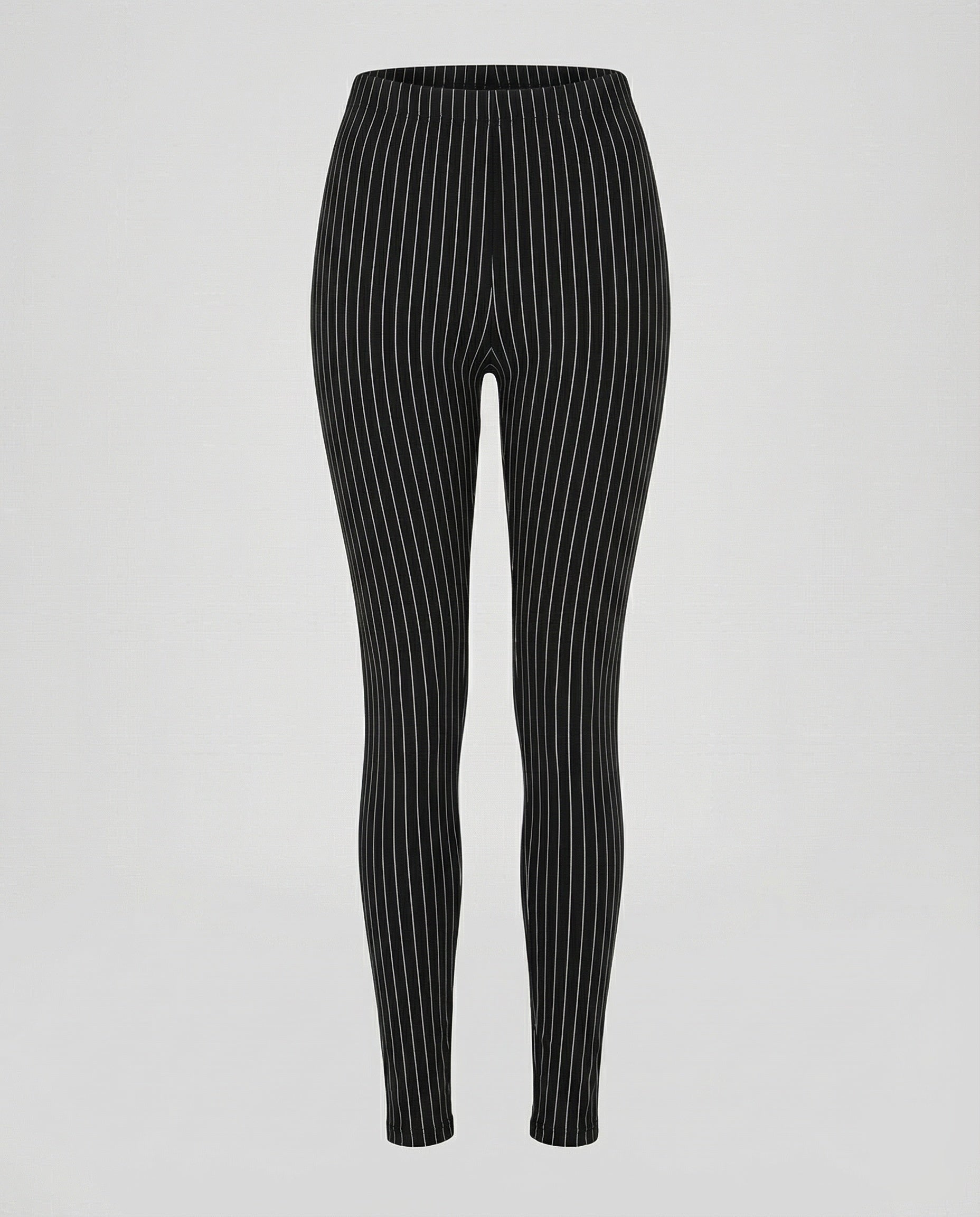 Women Serious Pinstripe Pinstripe Leggings-Fashion Glam