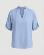 Women Silk Effect Batwing Sleeve Blouse Top-Fashion Glam
