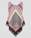 Women's asymmetrical blouse top with creative patterns Fashion Glam-Fashion Glam