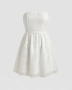 Women's bandeau dress with a loose fit and fine WAll fashion structure-Fashion Glam