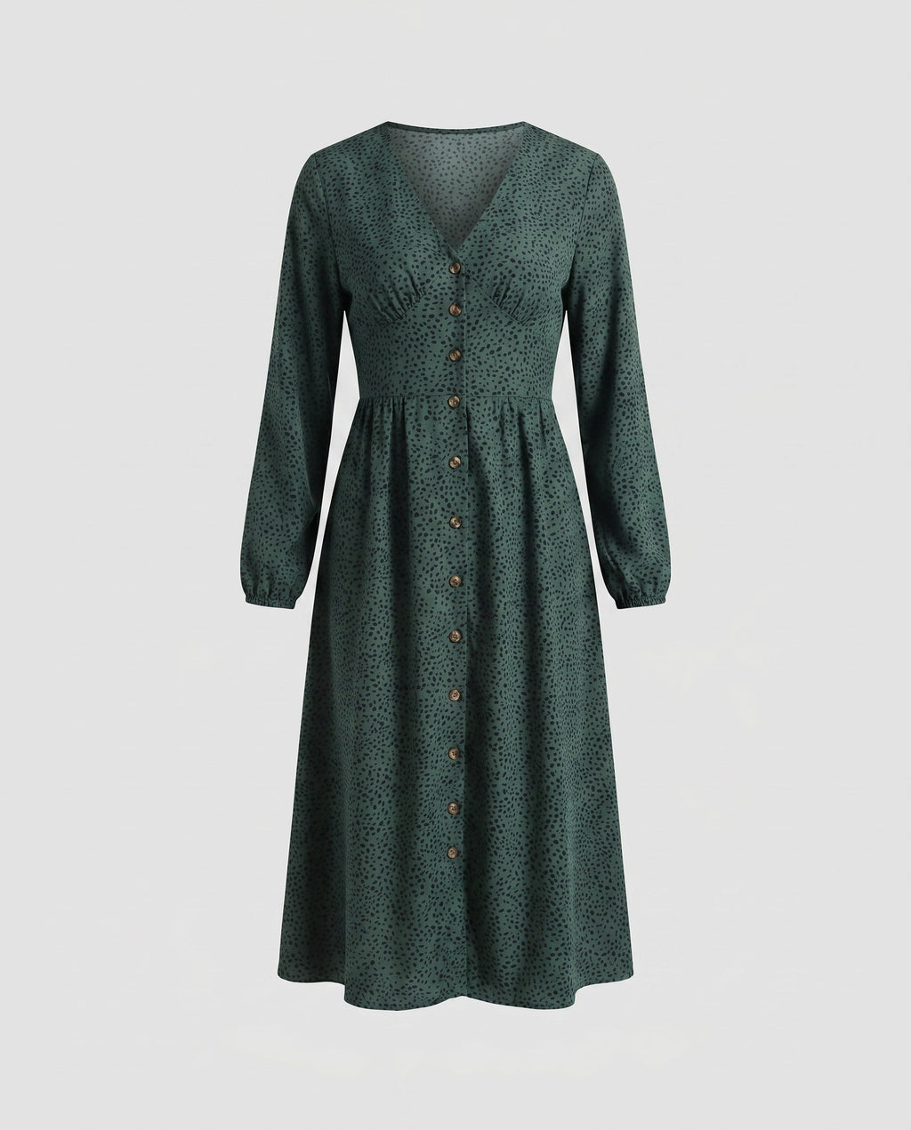 Women's blouse dress with elegant button details and high waist cut-Fashion Glam