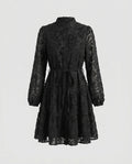 Women's blouse dress with pocket details and ruffled hem-Fashion Glam
