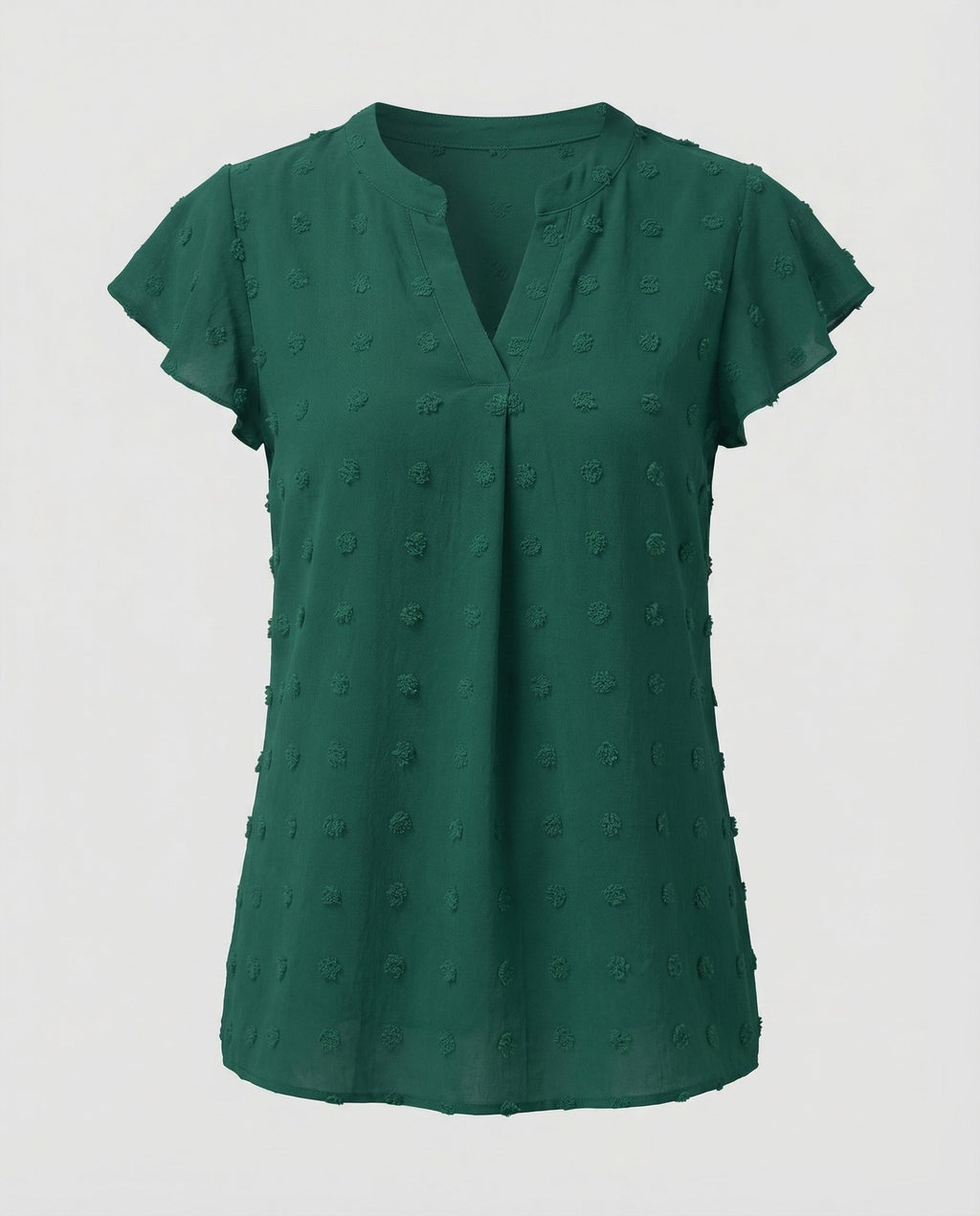 Women's Blouse Shirt Bubble Texture Ruffle Sleeves-Fashion Glam