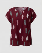 Women's Blouse Shirt Keyhole Neckline-Fashion Glam