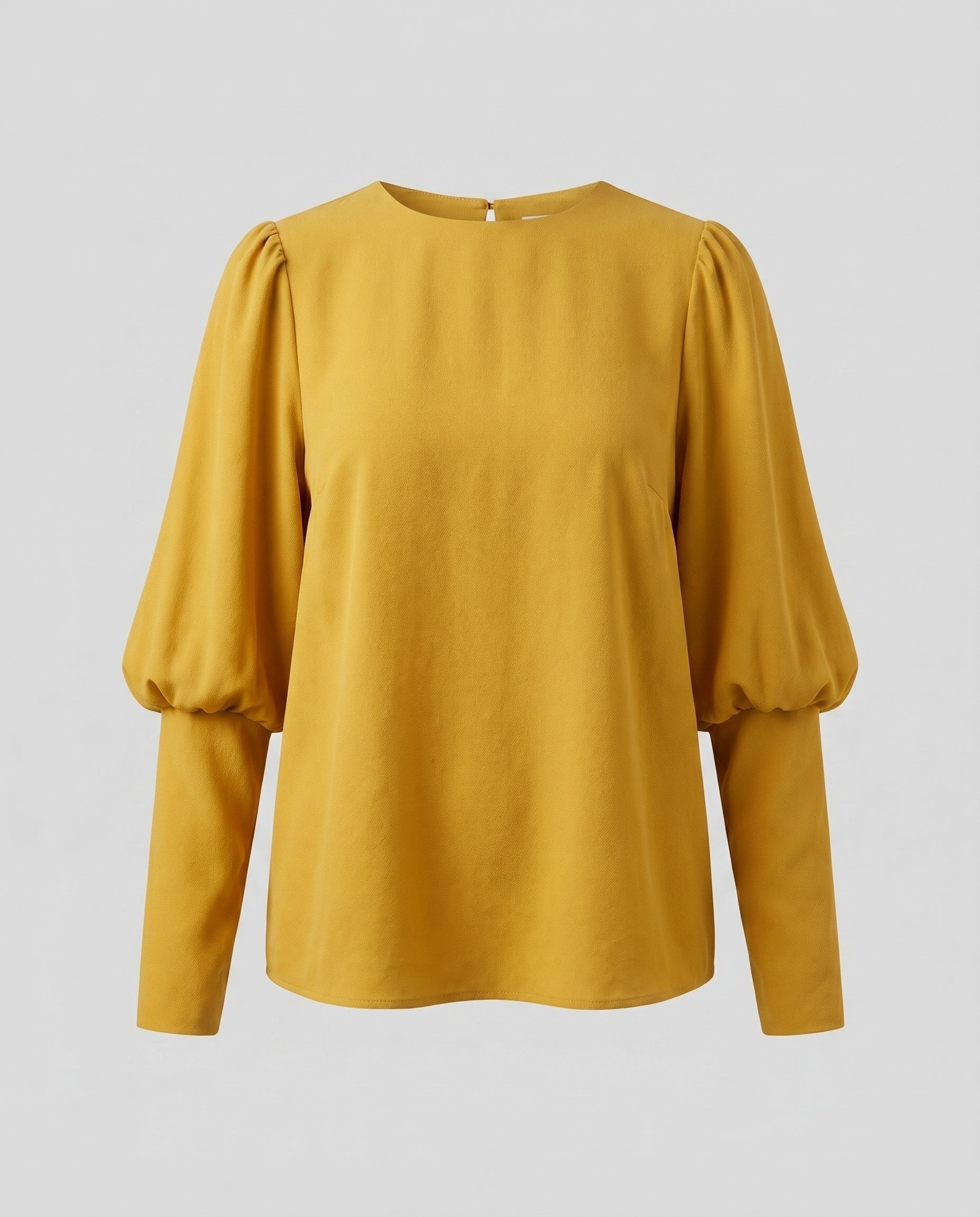 Women's blouse shirt with puff sleeves and elegant cut-Fashion Glam