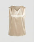 Women's Blouse Top Sleeveless V Neck-Fashion Glam