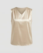 Women's Blouse Top Sleeveless V Neck-Fashion Glam