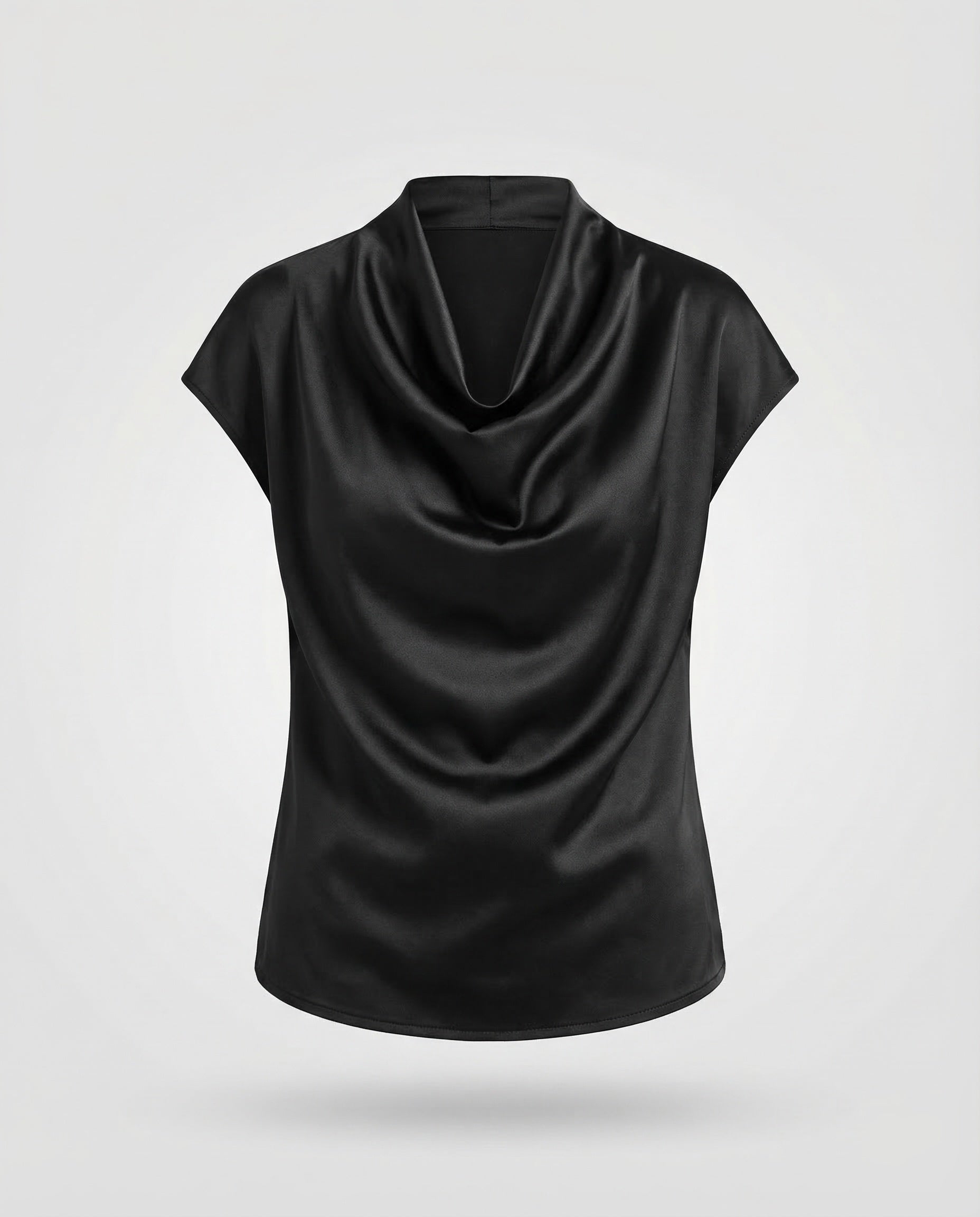 Women's Blouse Top Waterfall Neckline-Fashion Glam