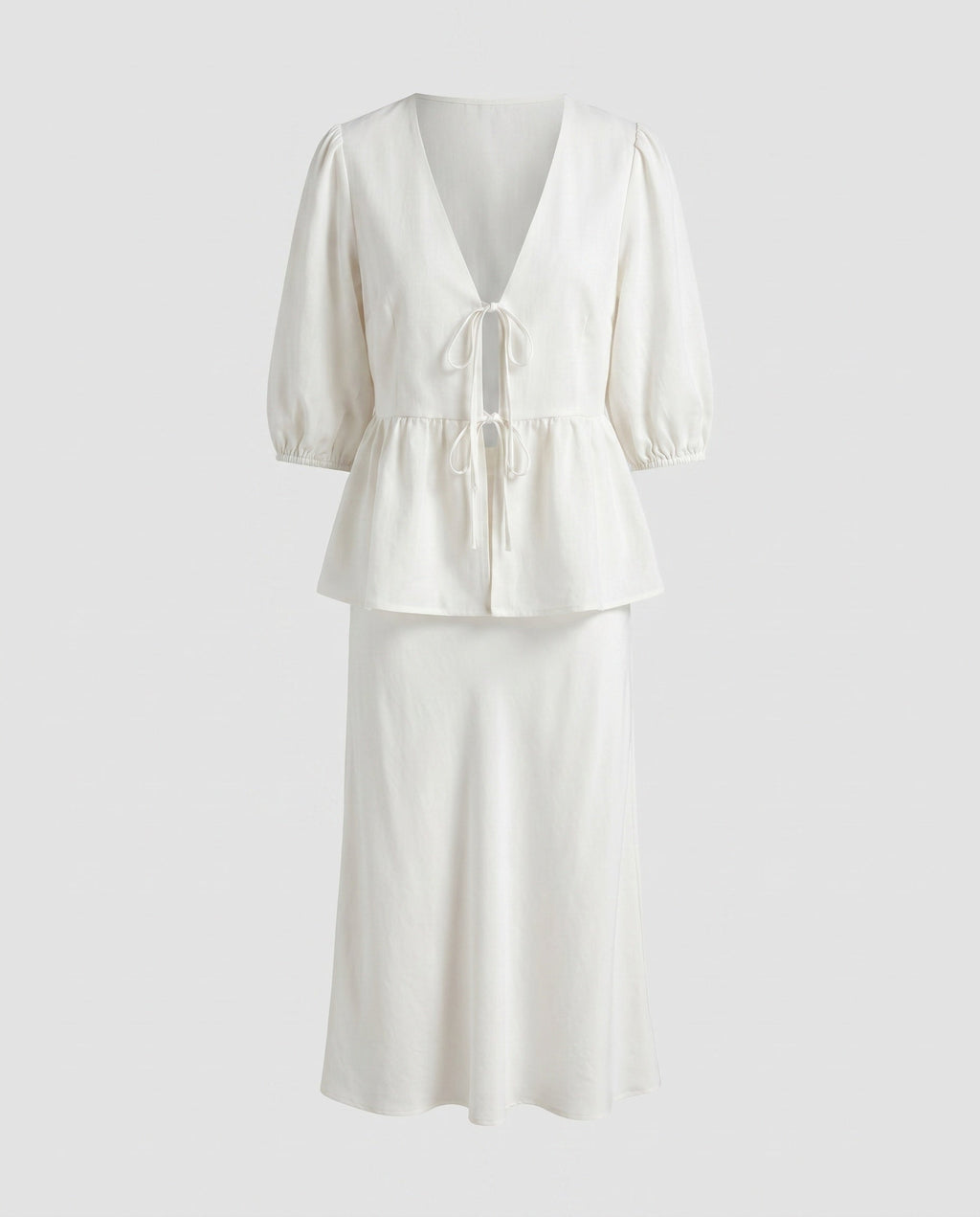 Women's Blouse Tunic with Low Back View and Playfully Gathered Design Fashion Glam-Fashion Glam