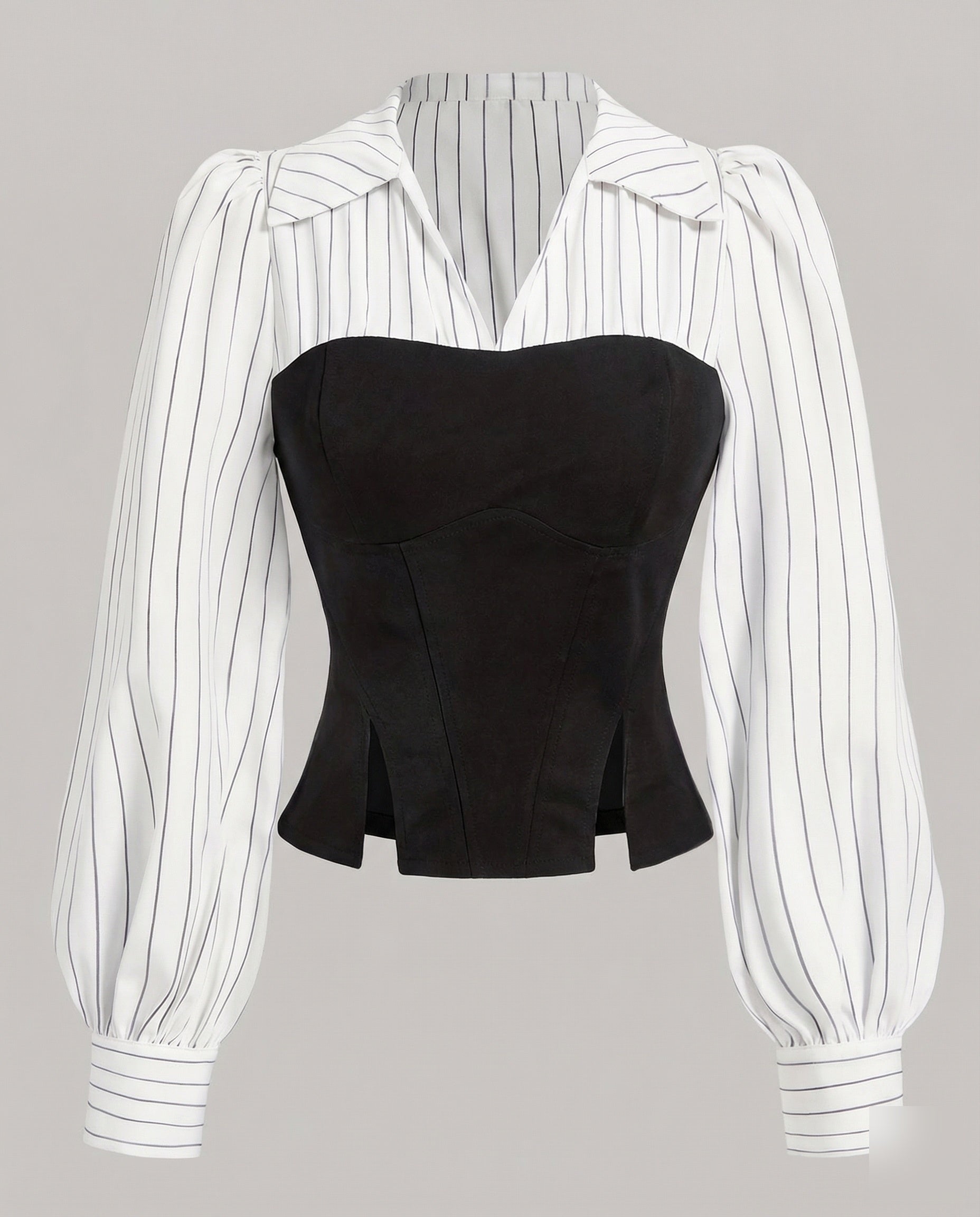 Women's Blouses-Corsets-Top Shirt Collars-Fashion Glam