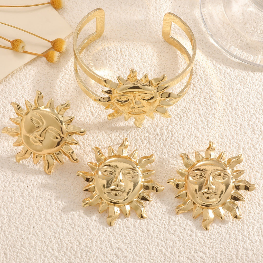 Women's bracelet with elaborate sun design Fashion Glam-Fashion Glam