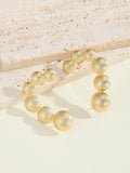 Women's bracelet with structured, golden beads Fashion Glam-Fashion Glam