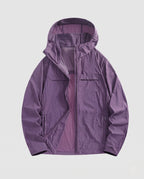 Women's breathable UV protection jacket with adjustable hood collar Fashion Glam-Fashion Glam