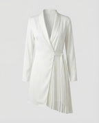Women's Carefree Wrap Effect Blouse Dress-Fashion Glam