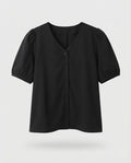 Women's Casual Henley Blouse Shirt-Fashion Glam