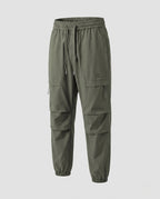 Women's comfortable and casual cargo pants with elastic waistband-Fashion Glam
