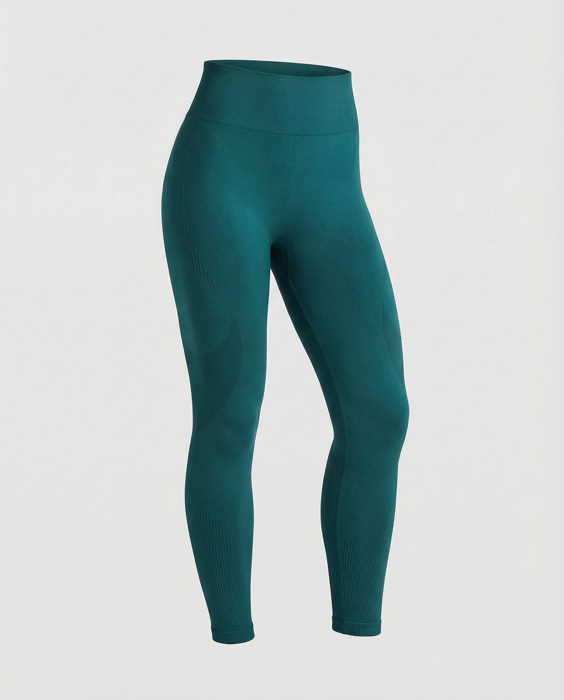 Women's Compression Leggings with Calf Ribbing-Fashion Glam