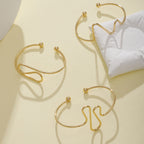 Women's cuff in modern wave pattern Fashion Glam-Fashion Glam