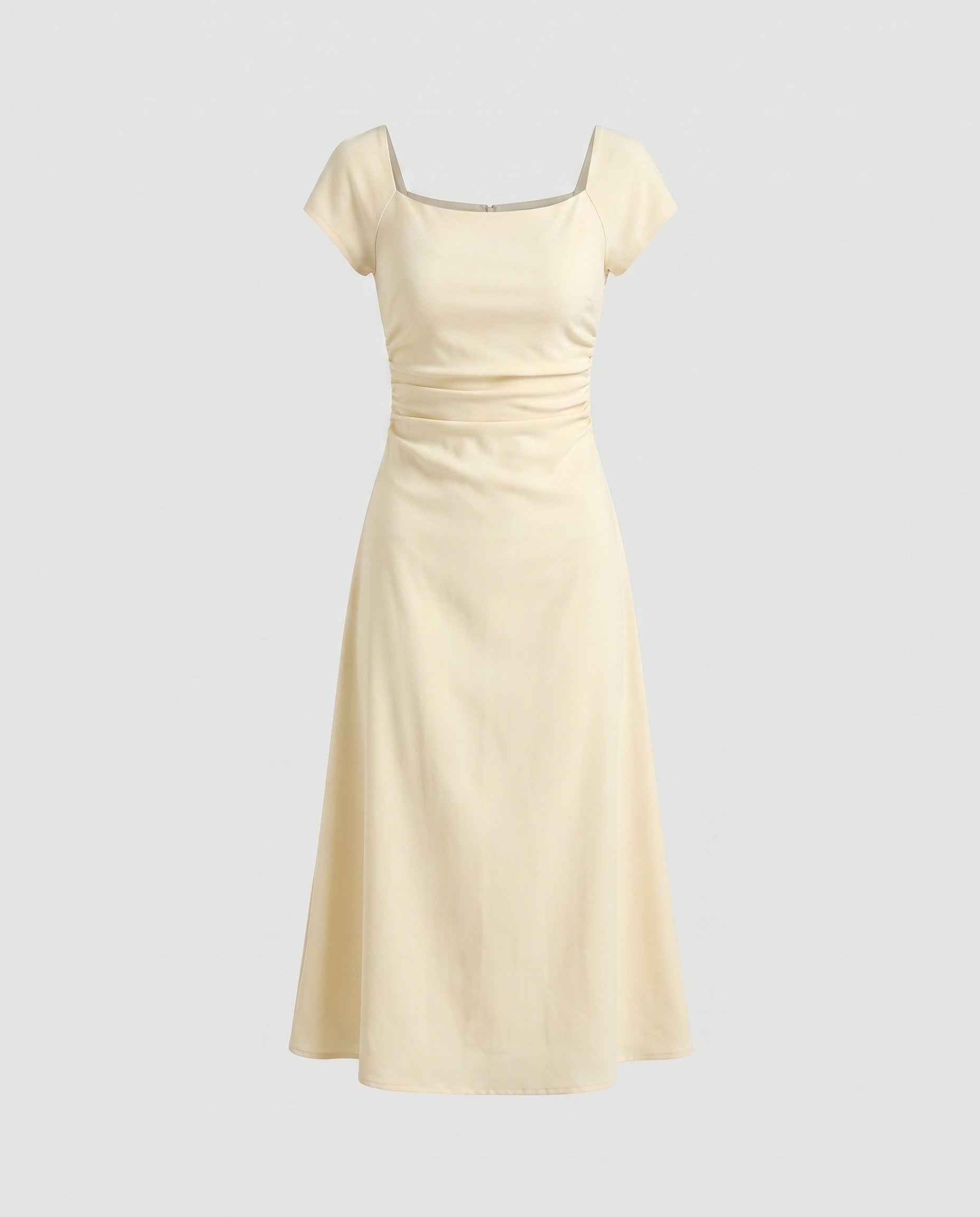 Women's dress with elegant ruffles and figure-hugging cut-Fashion Glam