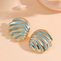 Women's ear clips in maritime shell design Fashion Glam-Fashion Glam