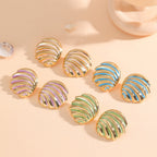 Women's ear clips in maritime shell design Fashion Glam-Fashion Glam