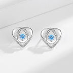 Women's earrings in elegant heart design with sparkling zirconia Fashion Glam-Fashion Glam