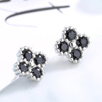 Women's earrings with multilayer floral design and sparkling zirconia Fashion Glam-Fashion Glam