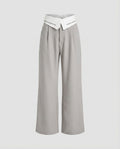 Women's elegant cropped trousers with stylish pleat design-Fashion Glam