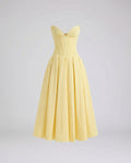 Women's evening dress with deep V-neck and flared skirt-Fashion Glam