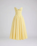 Women's evening dress with deep V-neck and flared skirt-Fashion Glam