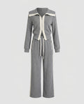 Women's fashionable tracksuit with high-quality hoodie and wide pants-Fashion Glam