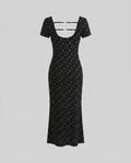 Women's figure-hugging dress with ruffle details and back lacing-Fashion Glam