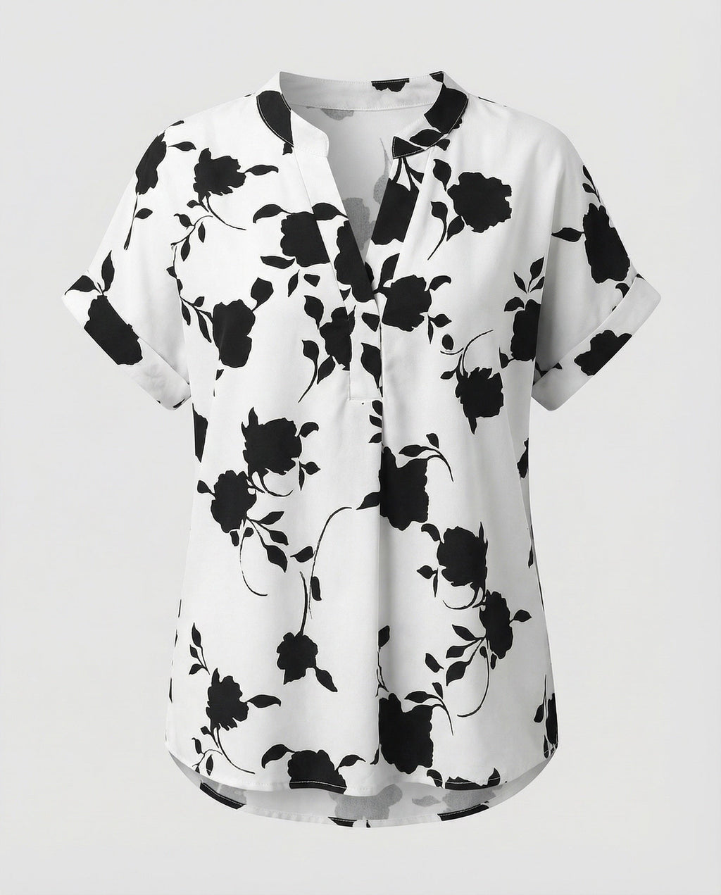 Women's Floral Oversized Blouse Shirt-Fashion Glam