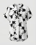 Women's Floral Oversized Blouse Shirt-Fashion Glam
