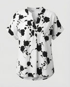 Women's Floral Oversized Blouse Shirt-Fashion Glam